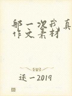 那一次我真后悔作文素材