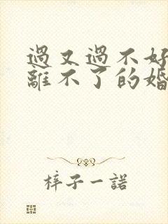 过又过不好离又离不了的婚姻该怎么办