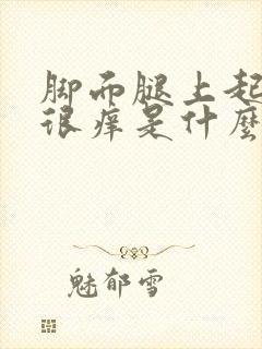 脚面腿上起红点很痒是什么病