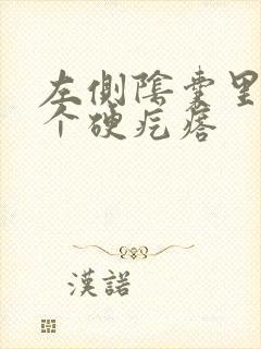 左侧阴囊里有一个硬疙瘩