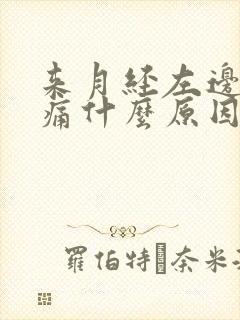 来月经左边肚子痛什么原因