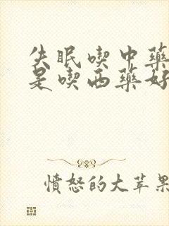 失眠吃中药好还是吃西药好