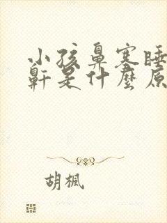 小孩鼻塞睡觉打鼾是什么原因啊