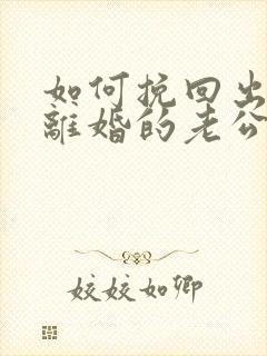 如何挽回出轨要离婚的老公