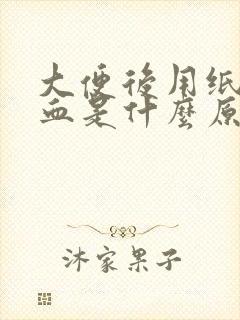 大便后用纸擦有血是什么原因