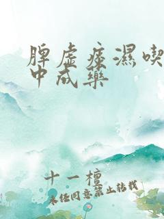 脾虚痰湿吃什么中成药