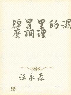 脾胃里的湿气怎么调理