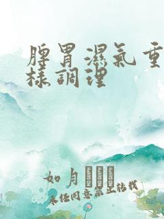 脾胃湿气重应怎样调理