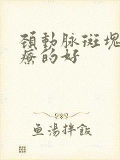 颈动脉斑块那治疗的好