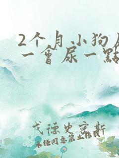 2个月小狗尿频一会尿一点