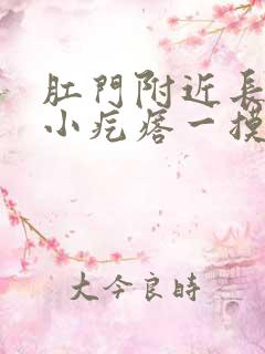 肛门附近长了个小疙瘩一摸就疼