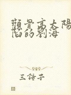 颧骨高太阳穴凹陷的刘海