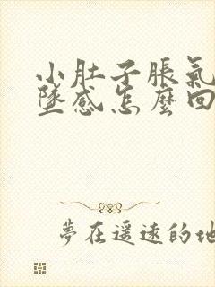 小肚子胀气有下坠感怎么回事