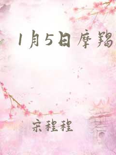 1月5日摩羯座