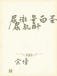 尿微量白蛋白高/尿肌酐