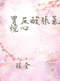 胃反酸胀气反流烧心