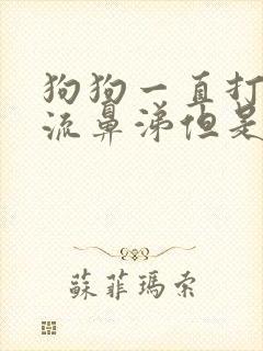 狗狗一直打喷嚏流鼻涕但是精神很好