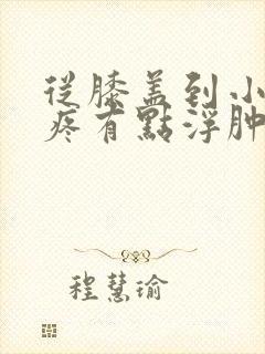 从膝盖到小腿酸疼有点浮肿是怎么回事