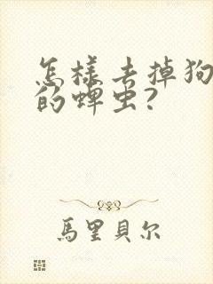 怎样去掉狗身上的蜱虫?