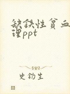 缺铁性贫血的护理ppt