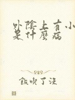 外阴上有小疙瘩是什么病