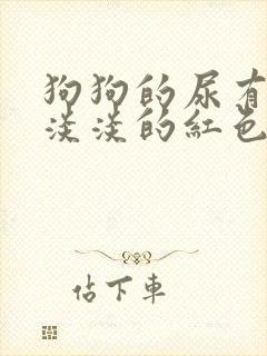 狗狗的尿有一点淡淡的红色