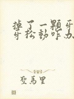 掉了一颗牙旁边牙松动咋办