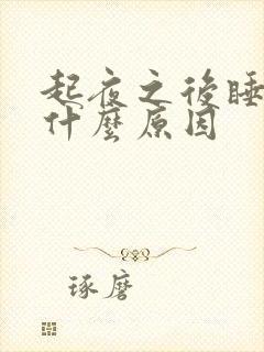 起夜之后睡不着什么原因