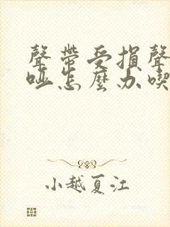 声带受损声音嘶哑怎么办吃什么药