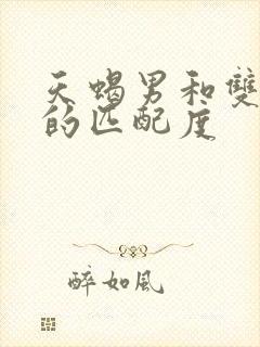 天蝎男和双子女的匹配度