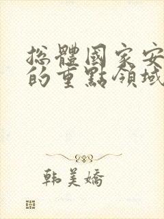 总体国家安全观的重点领域有哪些?