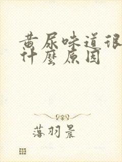 黄尿味道很重是什么原因