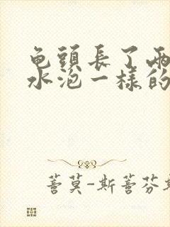 龟头长了两个小水泡一样的