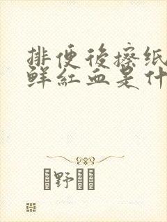 排便后擦纸上有鲜红血是什么原因