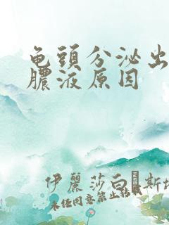 龟头分泌出白色脓液原因