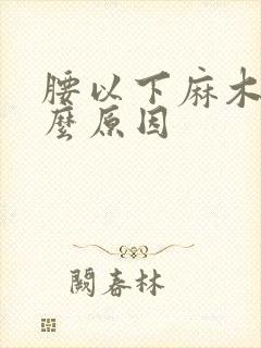 腰以下麻木是什么原因