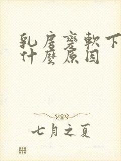 乳房变软下垂是什么原因