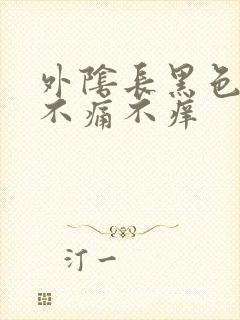 外阴长黑色疙瘩不痛不痒