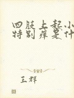 四肢上起小疙瘩特别痒是什么原因