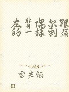 左背偶尔跟针扎的一样刺痛