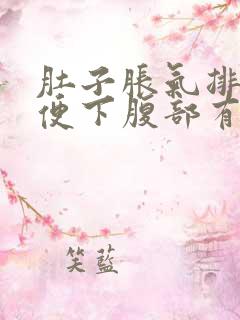 肚子胀气排不出便下腹部有隐痛感