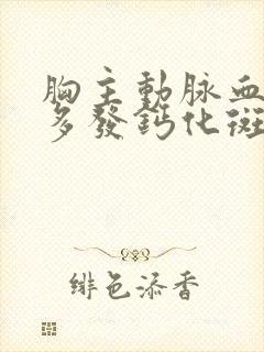 胸主动脉血管壁多发钙化斑块