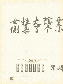 女性大阴囊唇内侧长了个小硬疙瘩痒