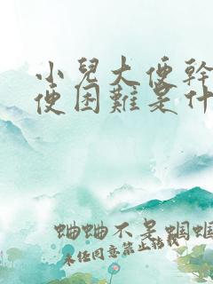 小儿大便干燥排便困难是什么原因