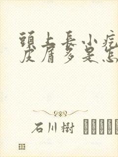 头上长小疙瘩头皮屑多是怎么回事