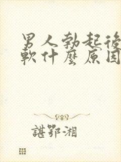 男人勃起后容易软什么原因