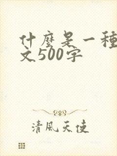 什么是一种美作文500字