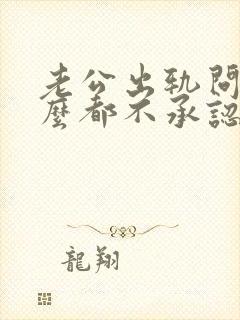 老公出轨问他怎么都不承认