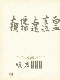 大便上有白色粘稠物还流血