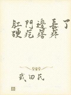 肛门边长了一个硬疙瘩疼